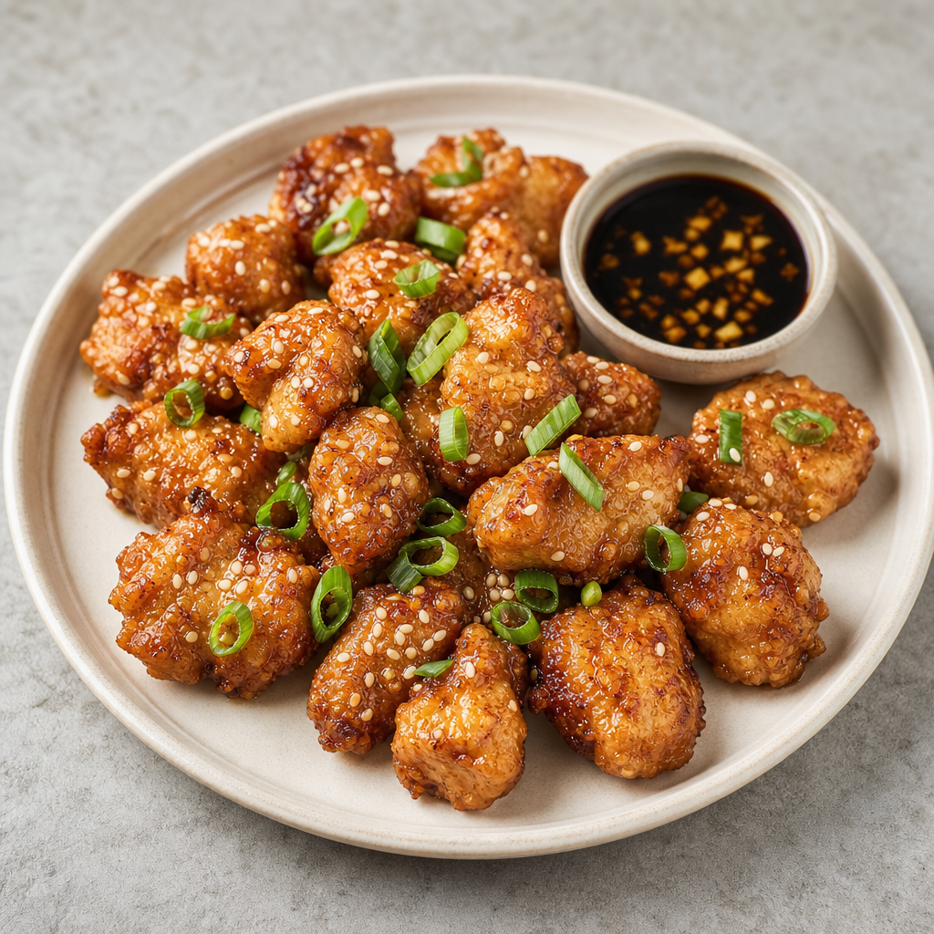 Ginger Soy Fried Chicken Bites