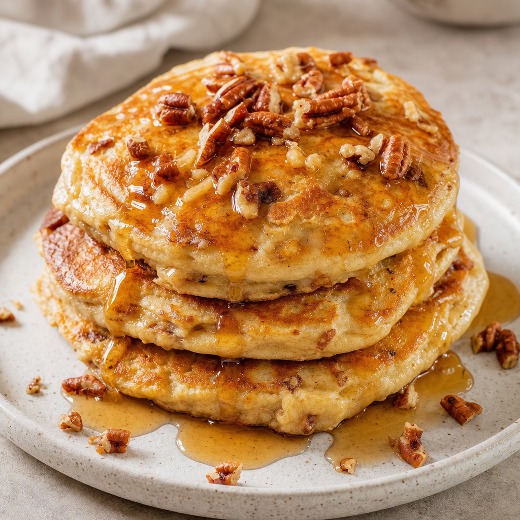 Apple Pecan Pancakes