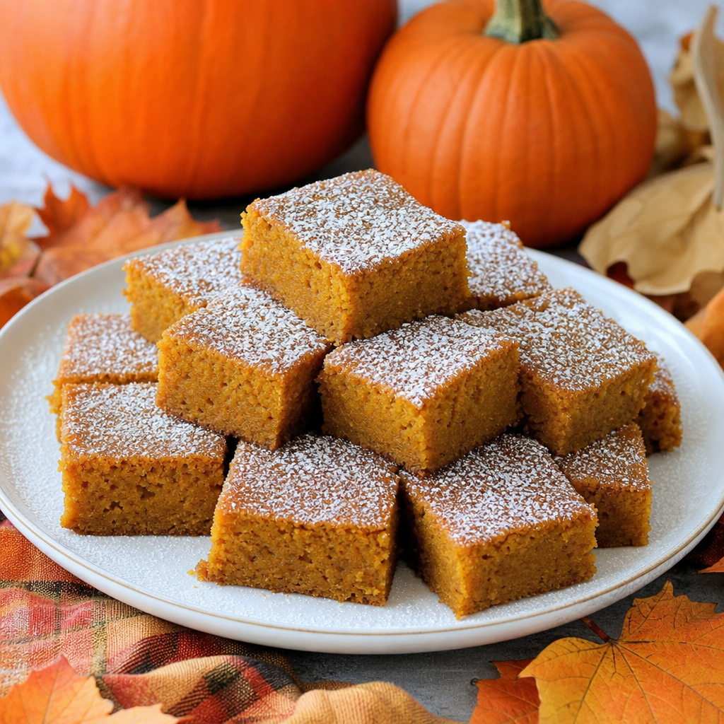 Ginger Pumpkin Squares