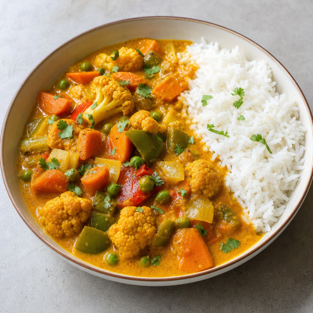 Lactose-free Indian Vegetable Curry