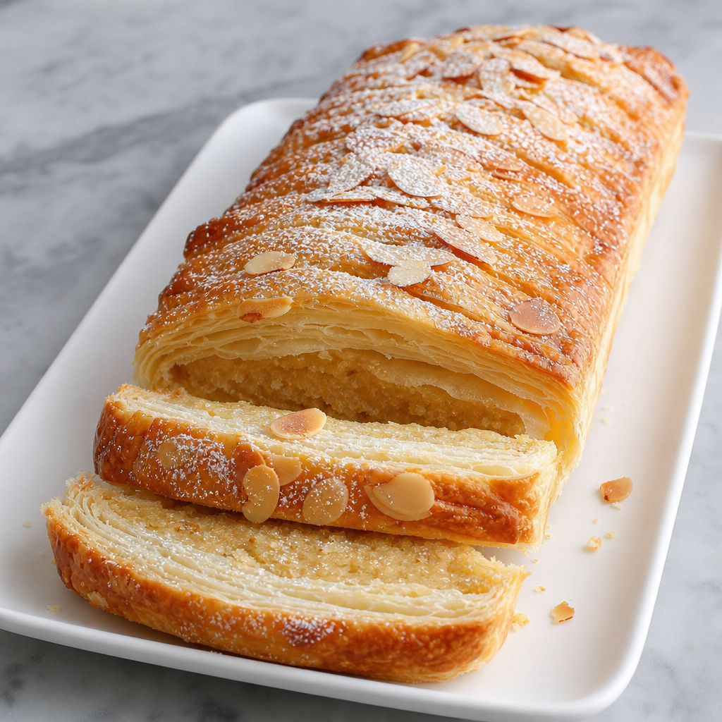 Almond Puff Pastry Loaf