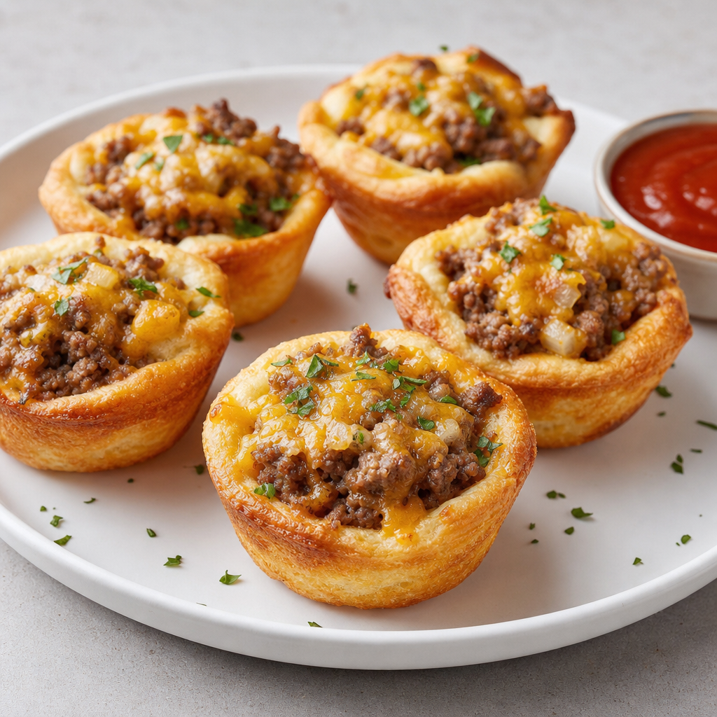 Beef and Biscuit Cups