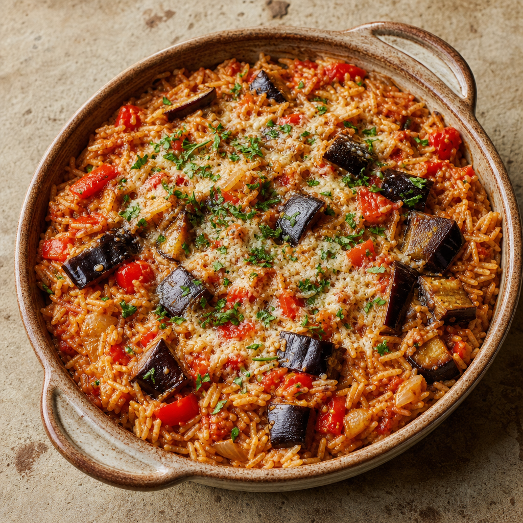 Eggplant and Rice Casserole