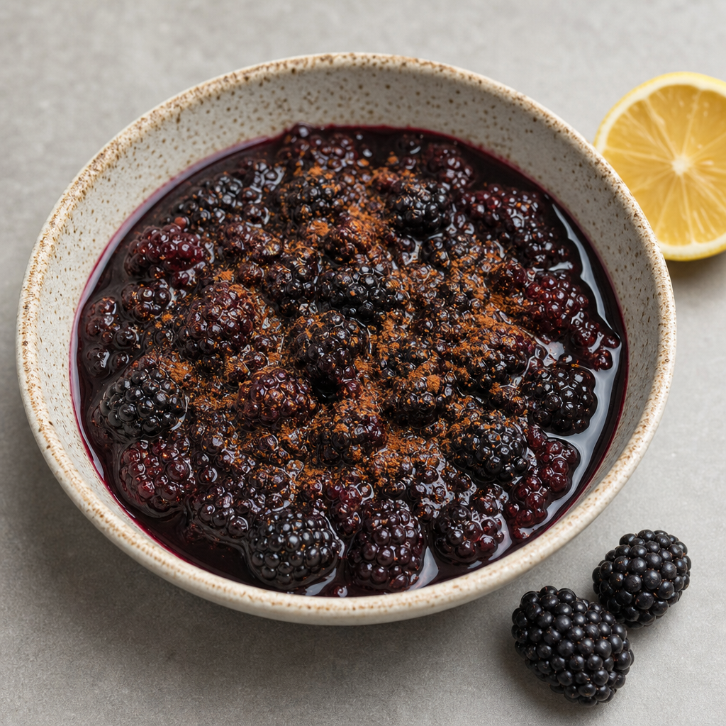 Stewed Blackberries with Cinnamon