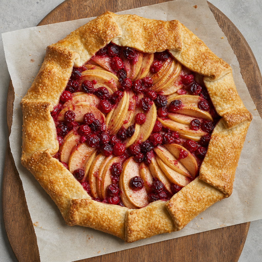 Apple Cranberry Galette